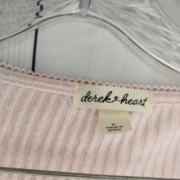 Derek Heart Light Pink Ribbed Ruched Bust Square Neck Bell Sleeve Top - Picture 5 of 9